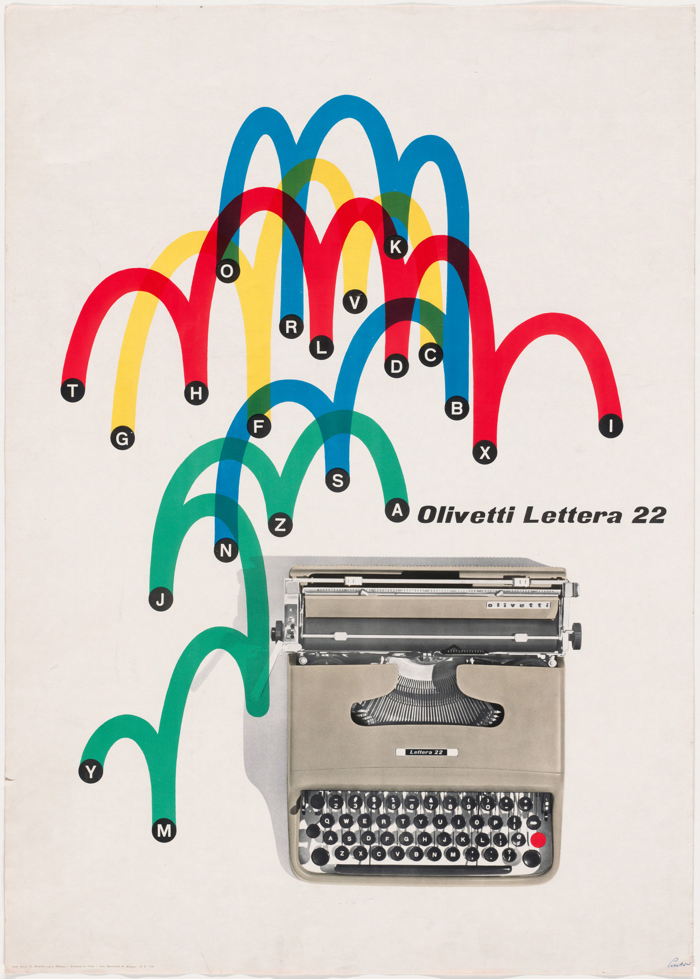 Giovanni Pintori. Olivetti Lettera 22. 1953 | MoMA