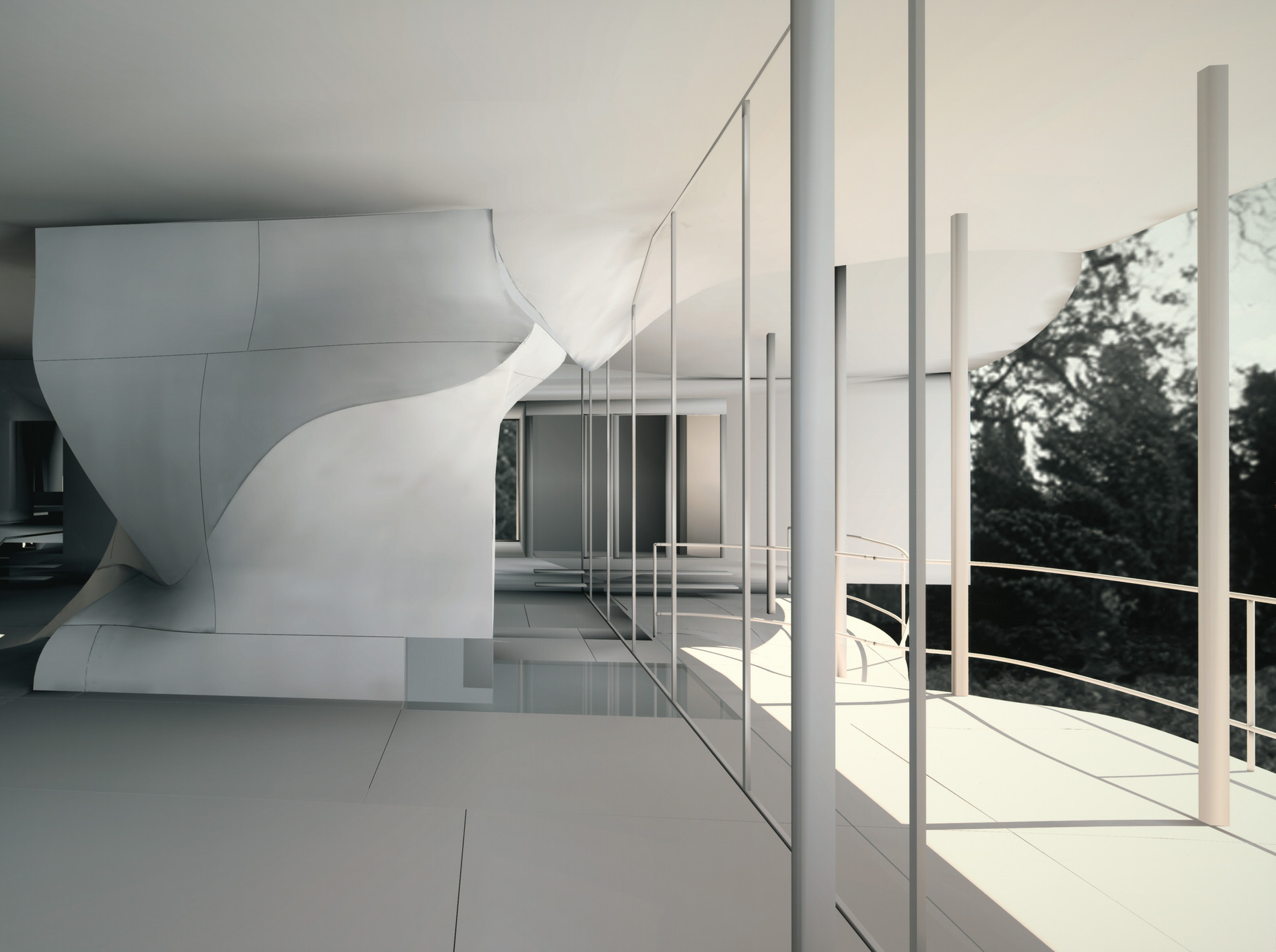 Preston Scott Cohen. &#34;Torus&#34; Wolf House No. 3 Project. 1999