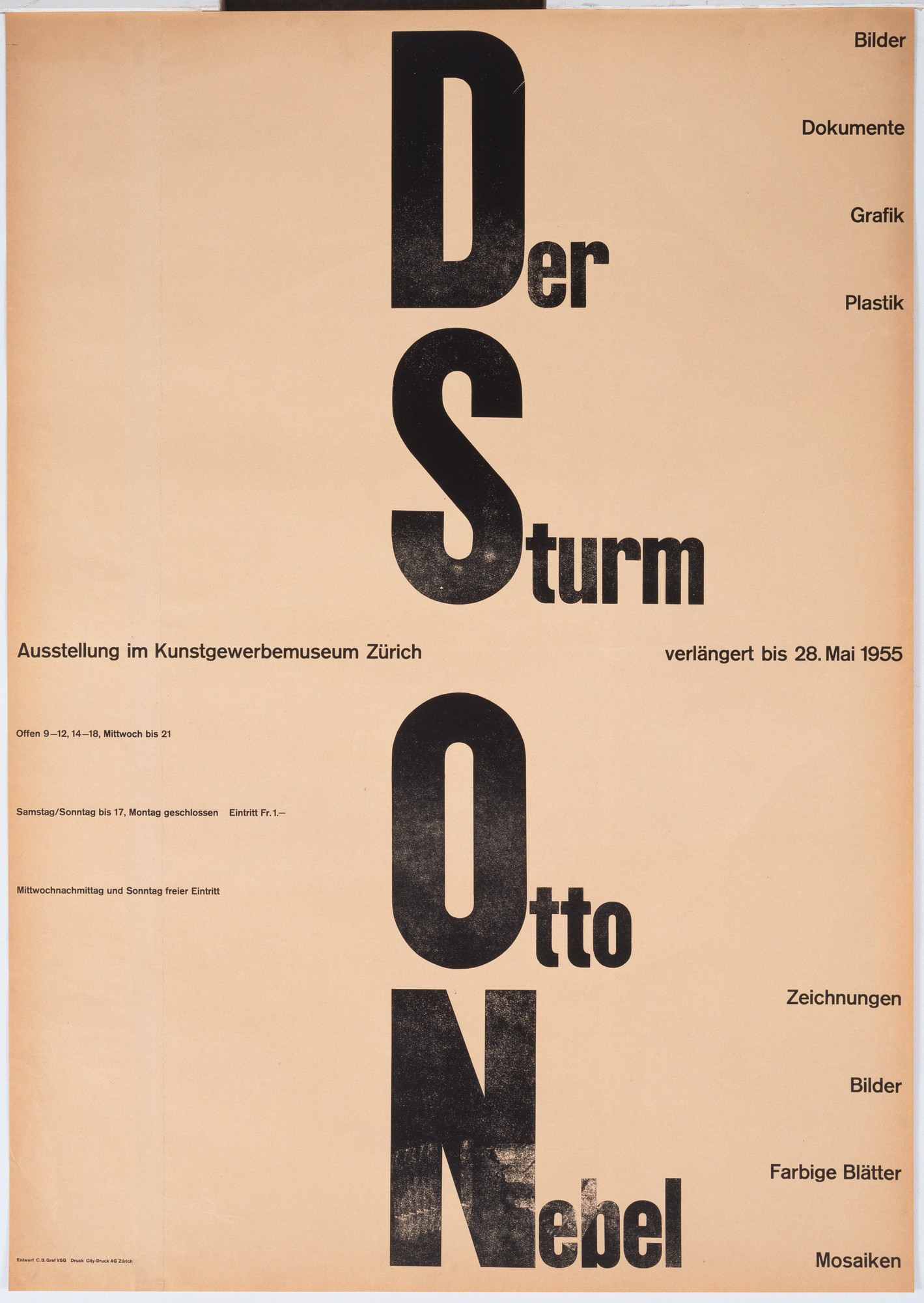 Carl Bernhard Graf. Der Sturm, Otto Nebel