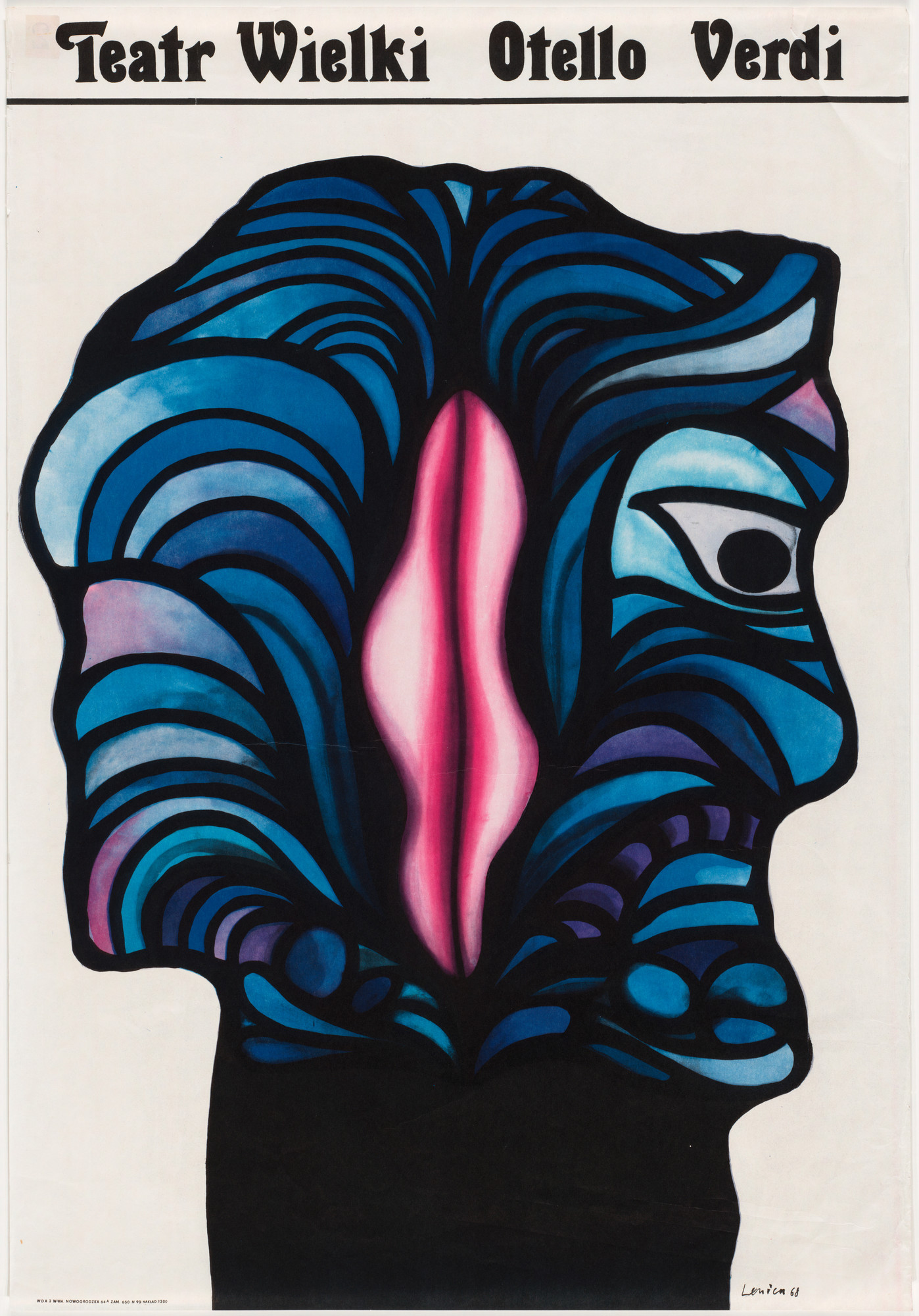 Jan Lenica. Teatr Wielki, Otello, Verdi. 1968 | MoMA