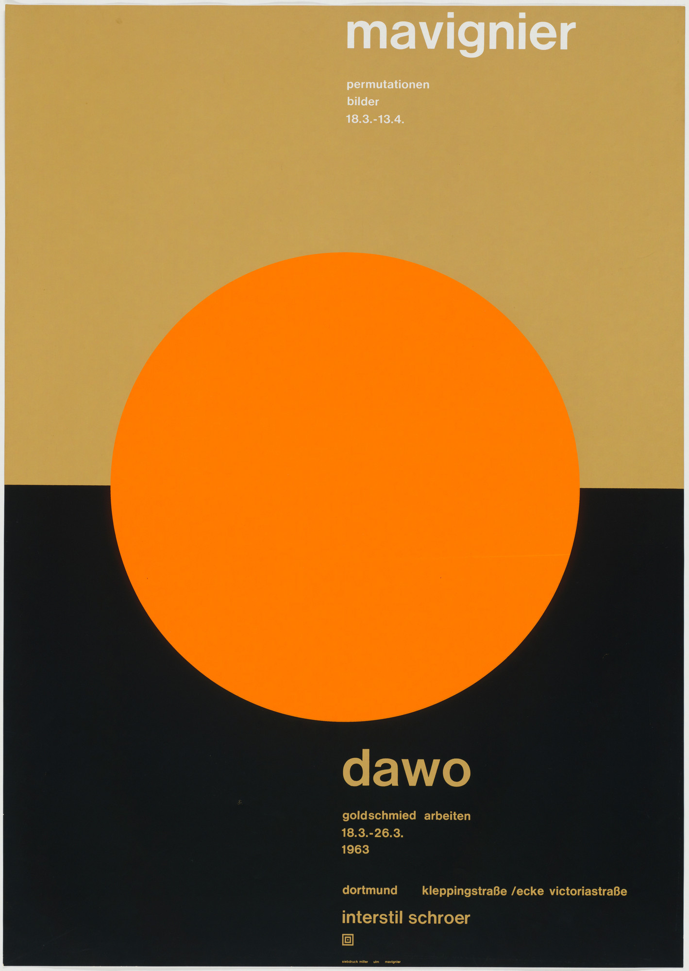 Almir Mavignier. Mavignier, Dawo