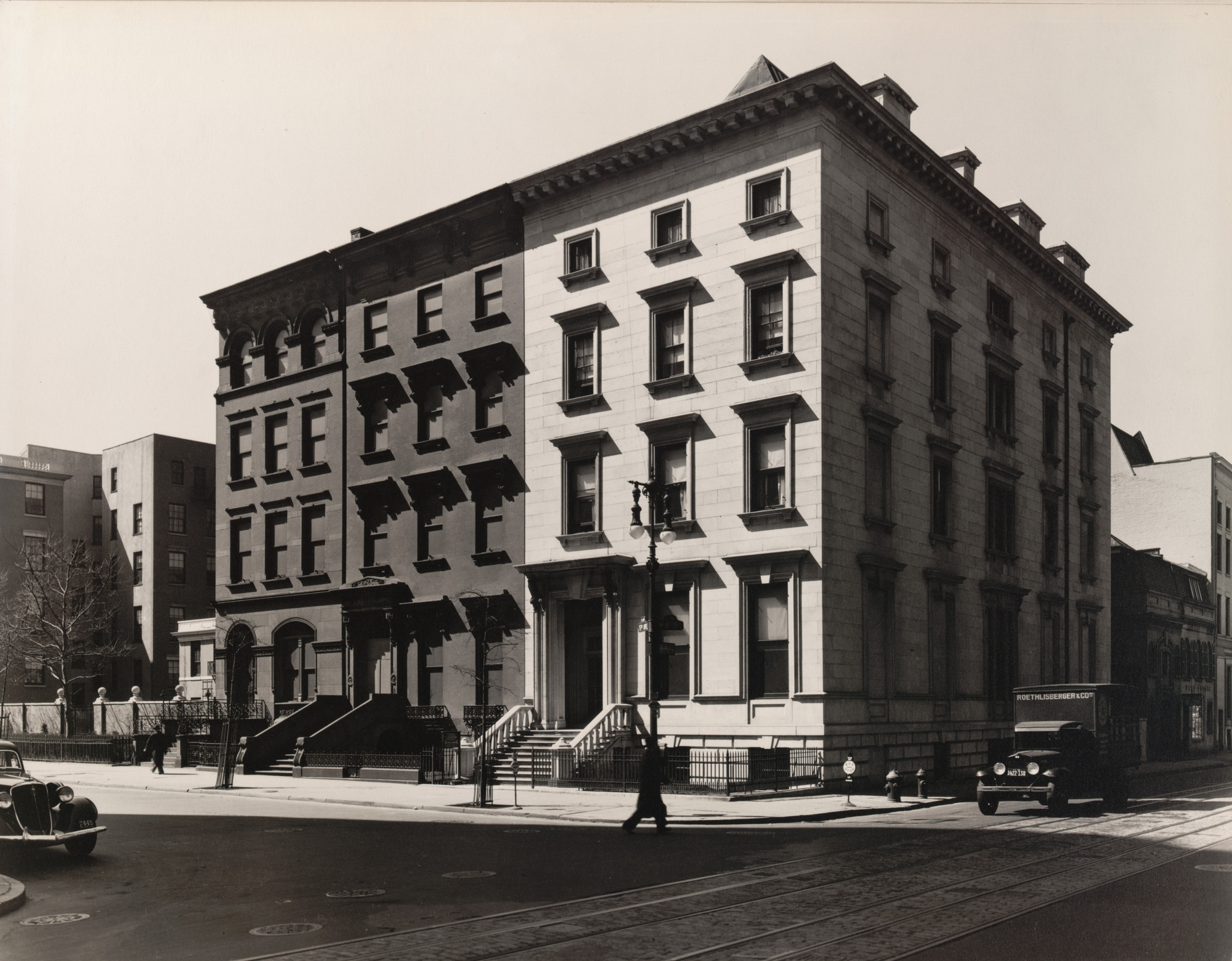 Berenice Abbott. Fifth Avenue, Nos. 4, 6, 8, Manhattan. March 20