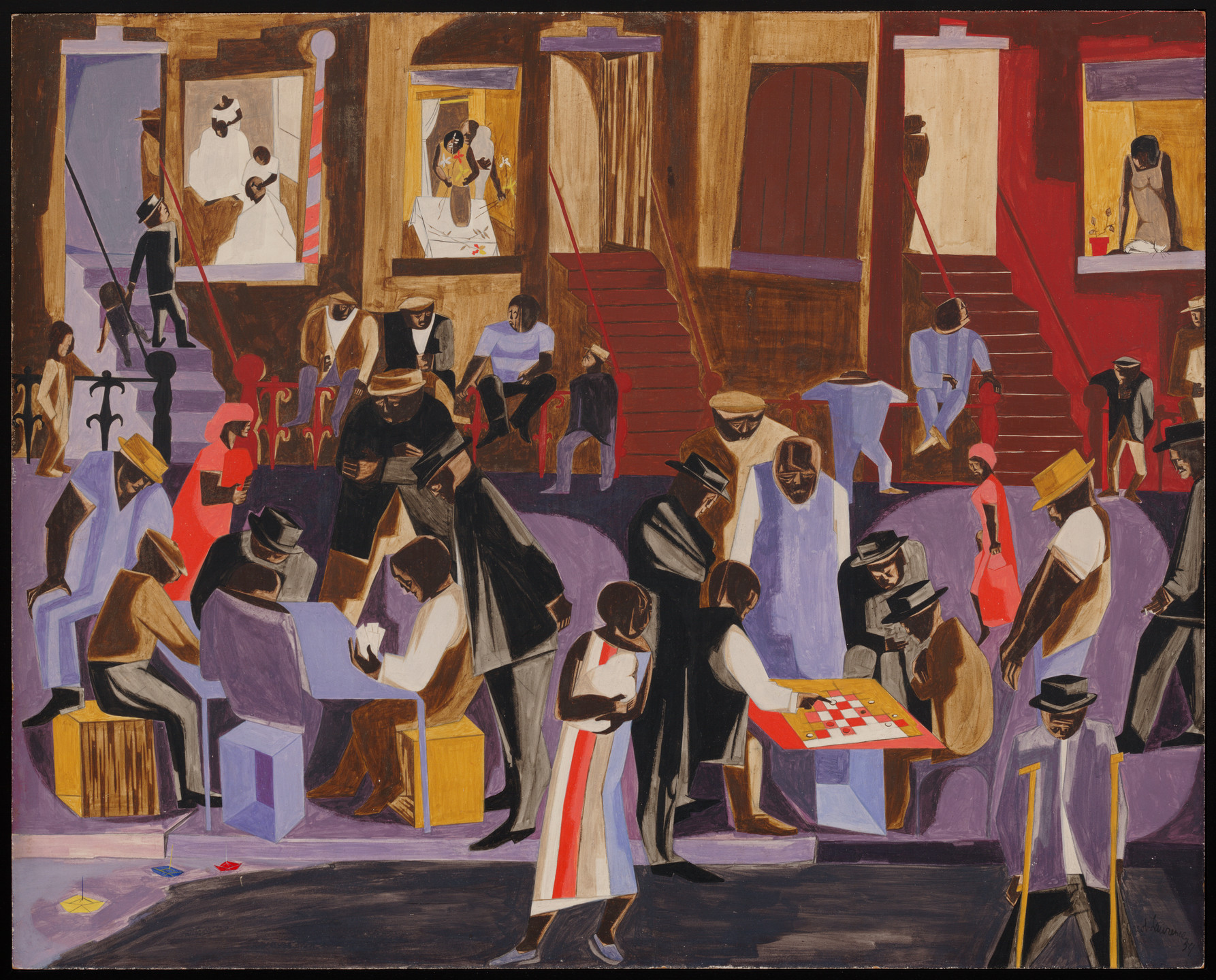 Jacob Lawrence. Street Shadows. 1959