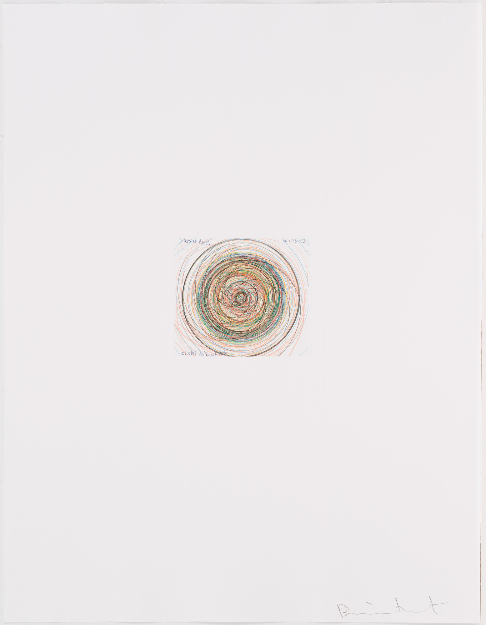 Damien Hirst. Circles in the Sand from In a Spin, the Action of the World on Things , Volume I