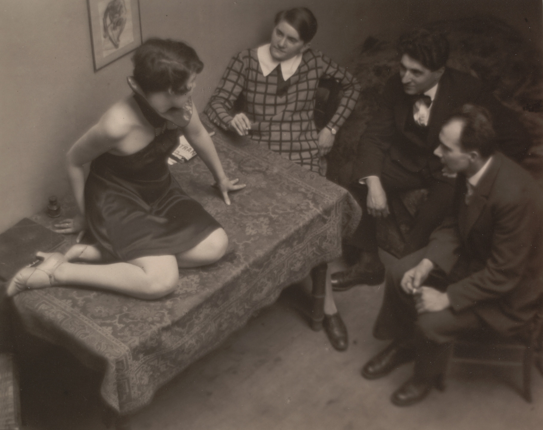 André Kertész. Magda, Mme Beöthy, M. Beöthy, and Unknown Guest, Paris. 1926–29