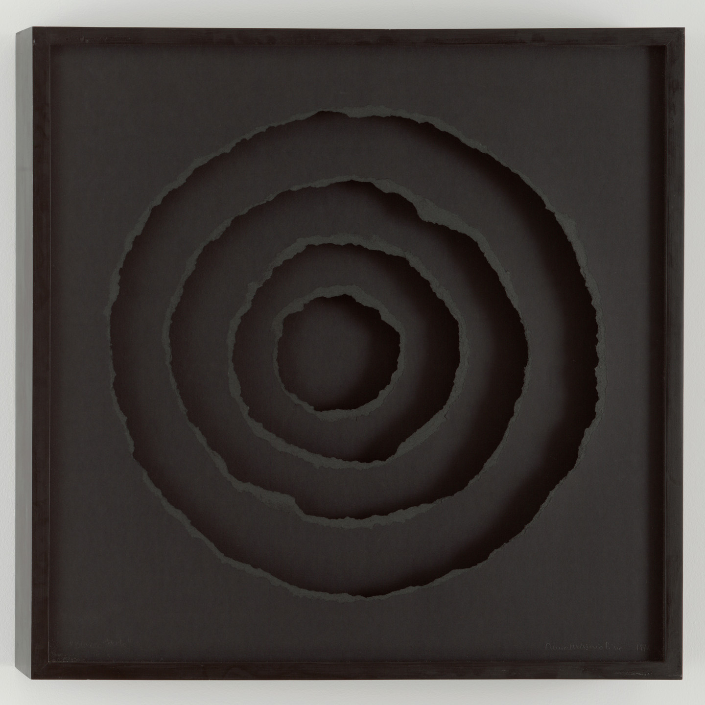 Anna Maria Maiolino. Black Hole (Buraco Preto) from the series Holes/Drawing Objects (Os Buracos/Desenhos Objetos). 1974