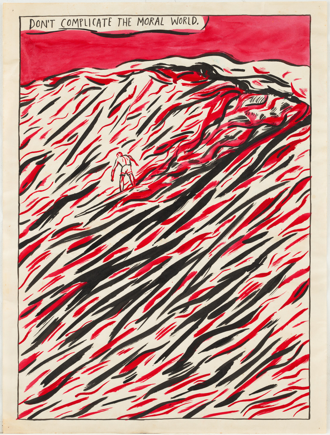 Raymond Pettibon. No Title (Don&#39;t complicate the...). 1987