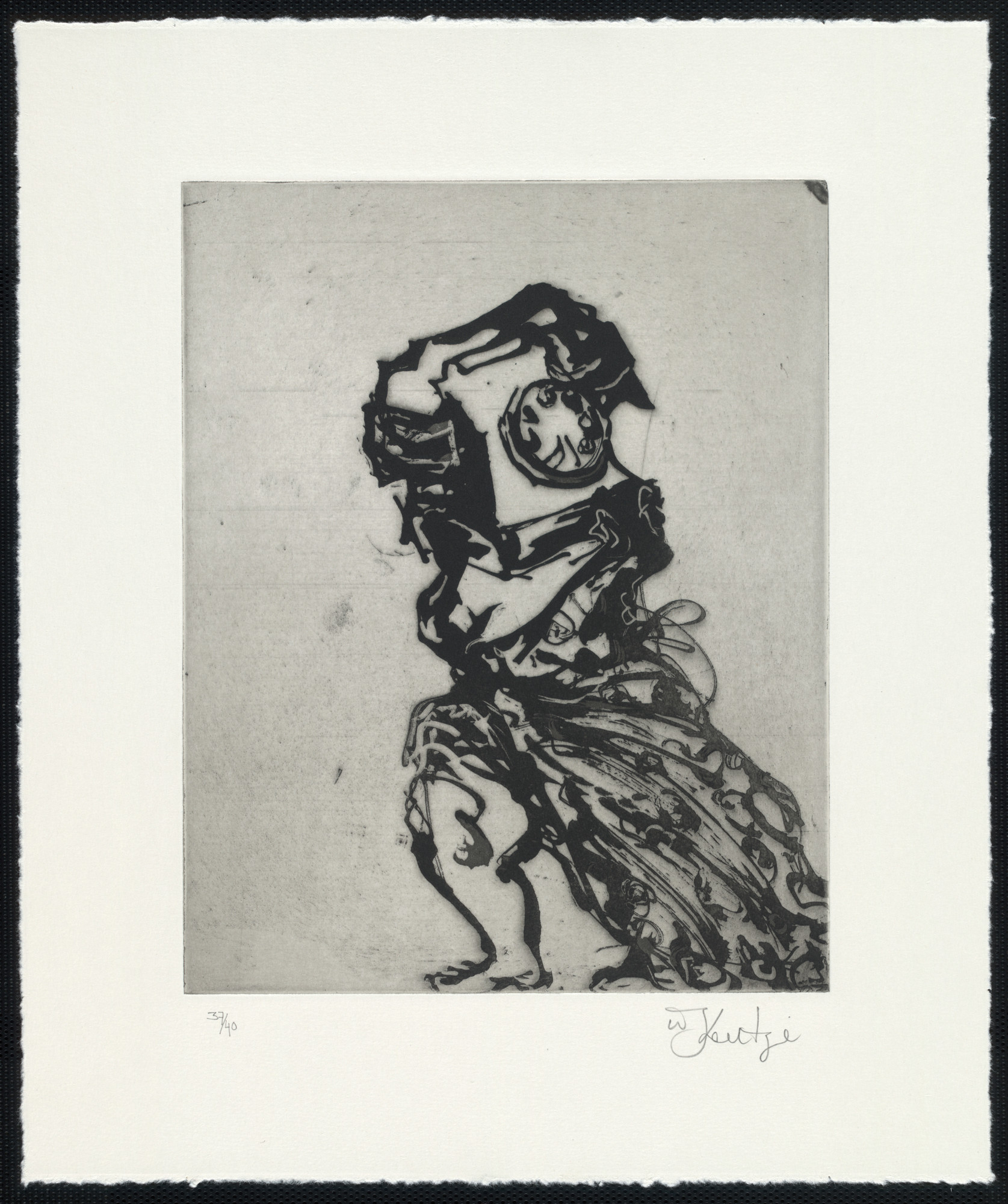 William Kentridge. Telephone Lady from Zeno at 4 A.M.