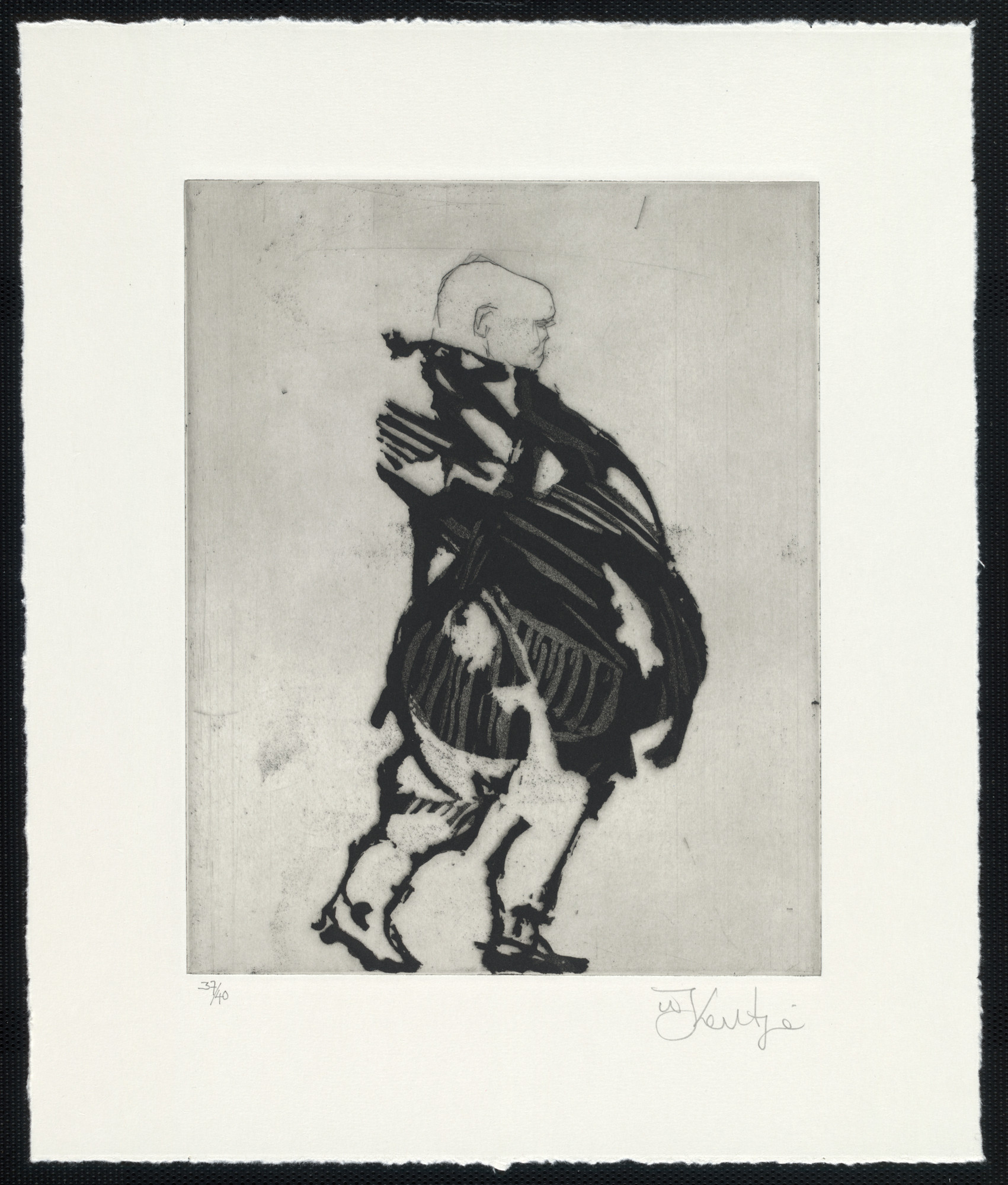 William Kentridge. Wrapped Man from Zeno at 4 A.M.