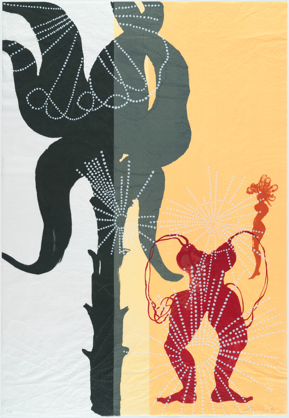 Shahzia Sikander. Afloat. 2001