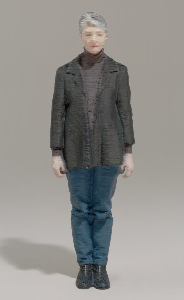 Karin Sander 1:10, 1997, 3D-bodyscan of the living person, by Karin Sander