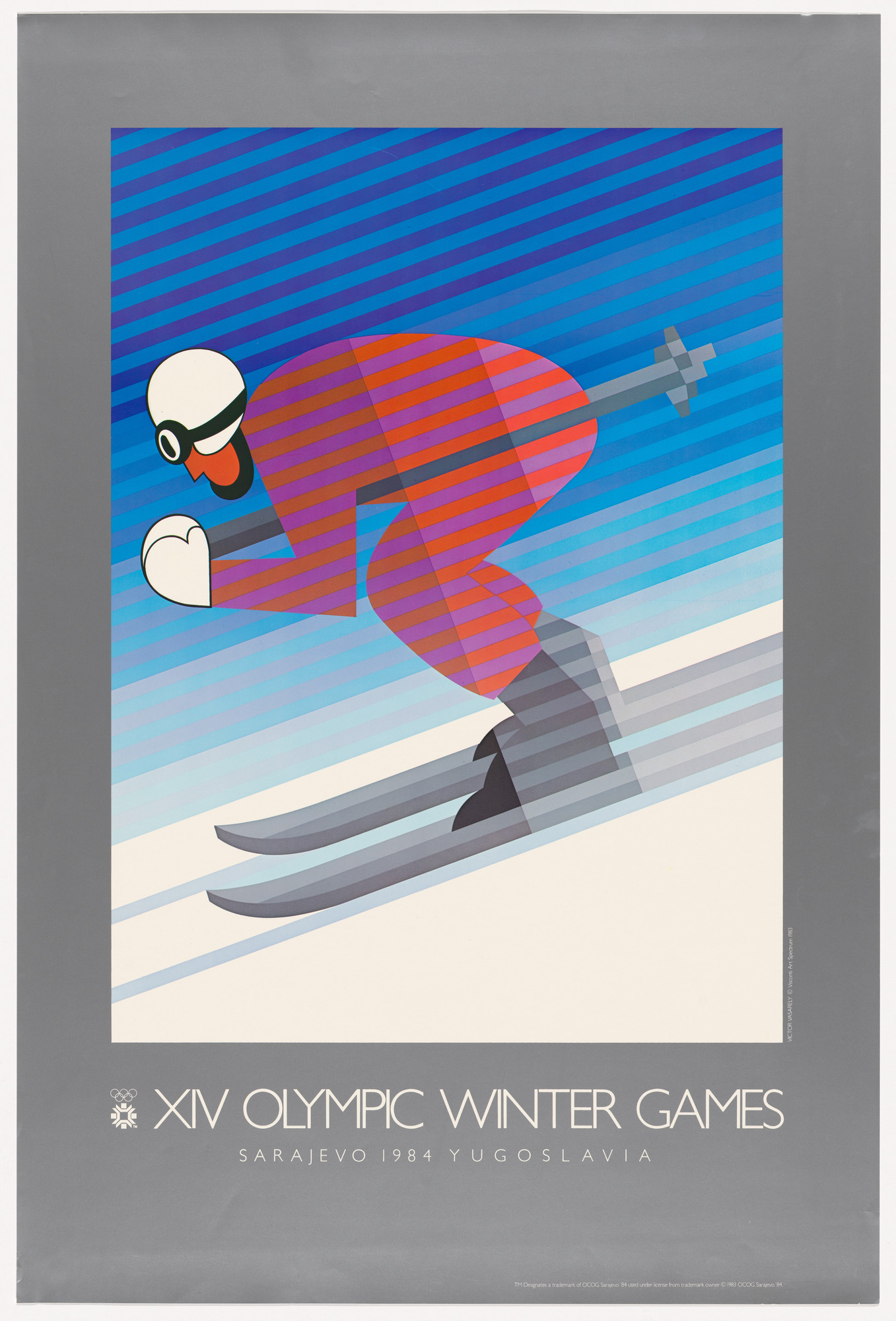 Victor Vasarely. Sarajevo 1984 Winter Olympics. 1983 | MoMA
