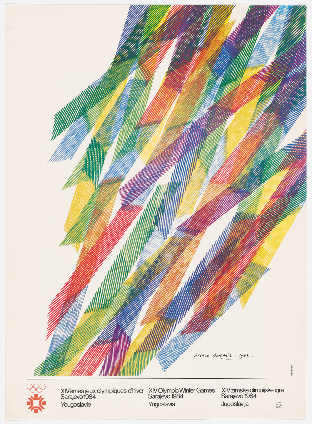 Piero Dorazio ポスター Piero Dorazio. Sarajevo 1984 Winter Olympics. 1983 | MoMA