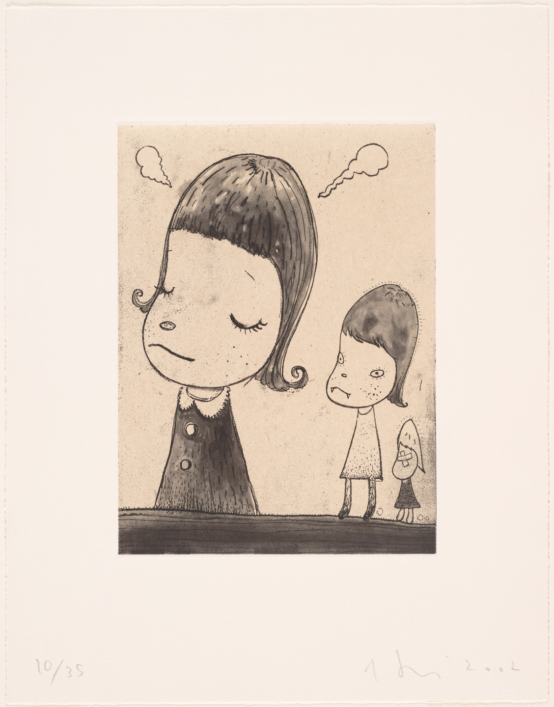 Yoshitomo Nara. Become to Thinker. 2002 | MoMA