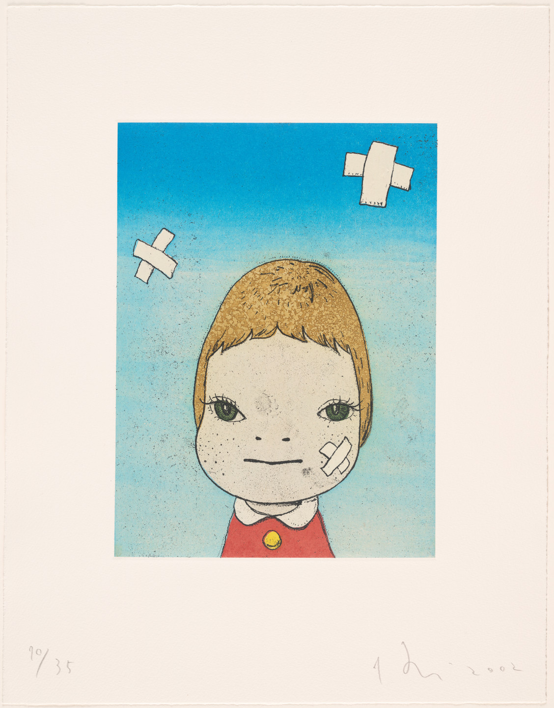 額装済/Green Eyes 2002/奈良 美智/ナラ ヨシトモ/ポスター Yoshitomo Nara. Green Eyes. 2002 | MoMA