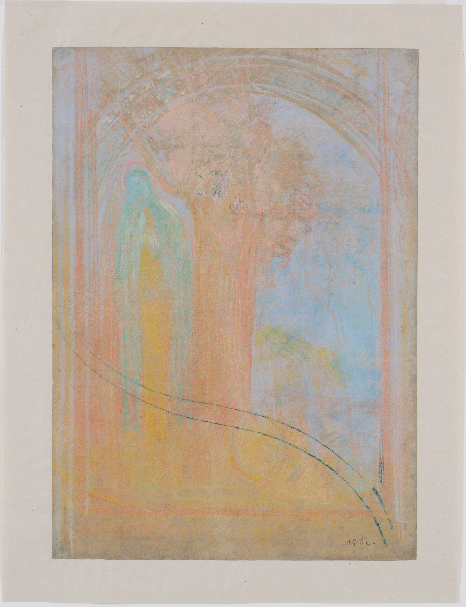 Odilon Redon. Virgin under the Arch
