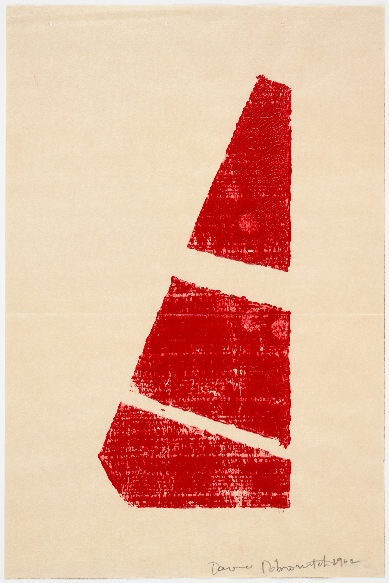 David Rabinowitch. Untitled (DR62-44) from Carved Woodblock