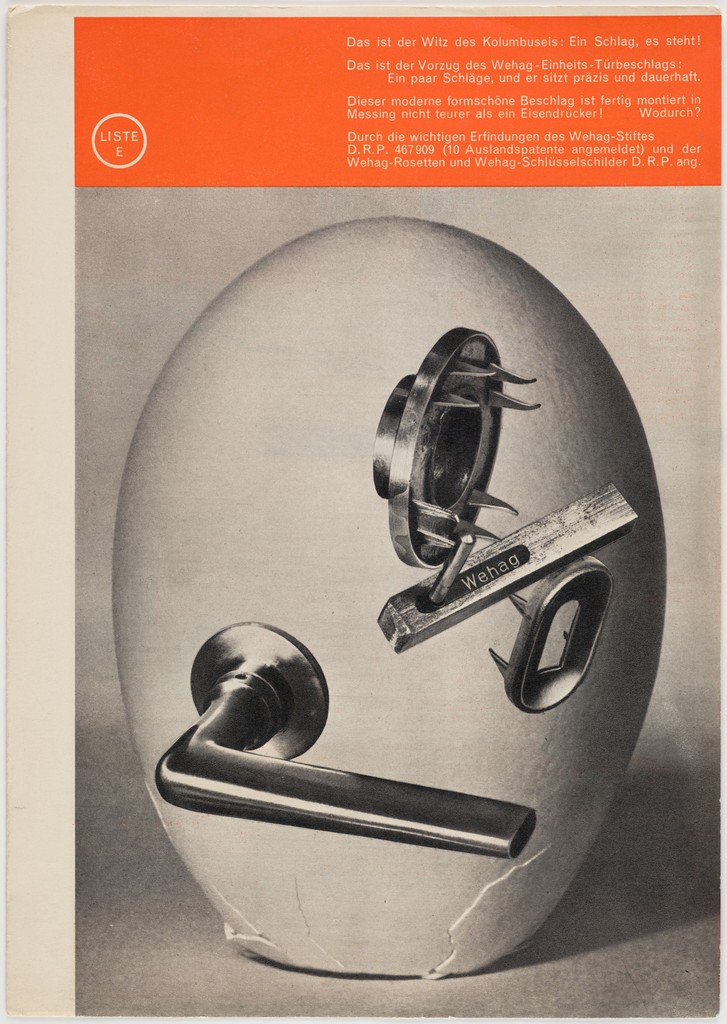 Catalog for Wehag door products designed by Max Burchartz
