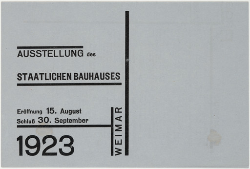 Ausstellung des Staatlichen Bauhauses