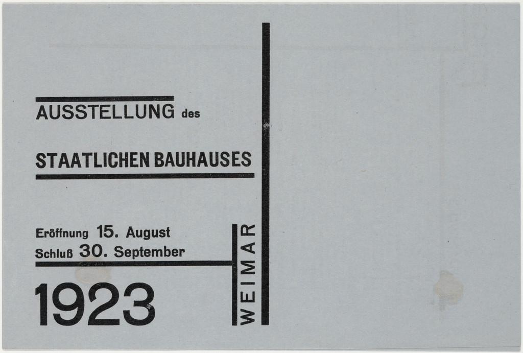 Ausstellung des Staatlichen Bauhauses