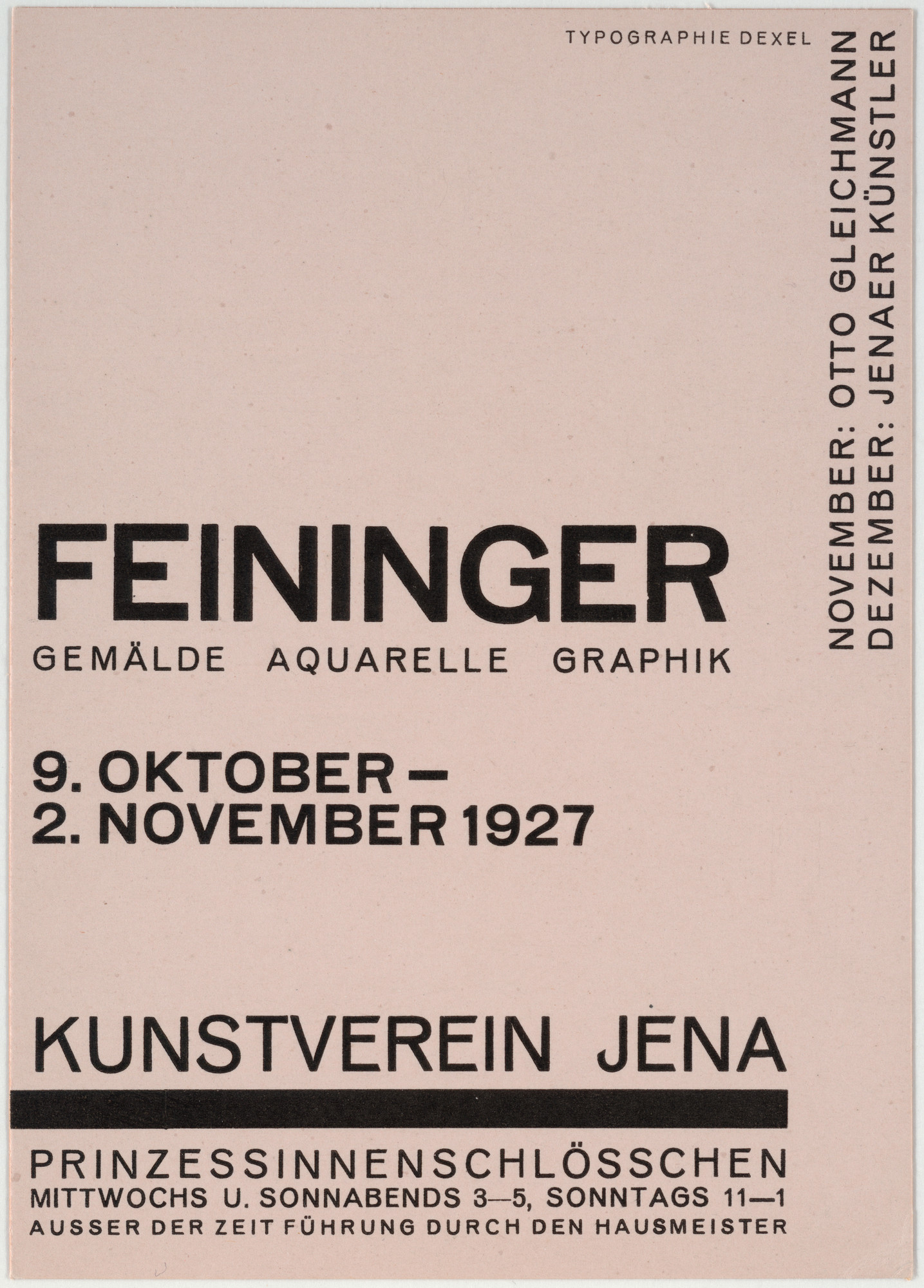 Walter Dexel. Feininger