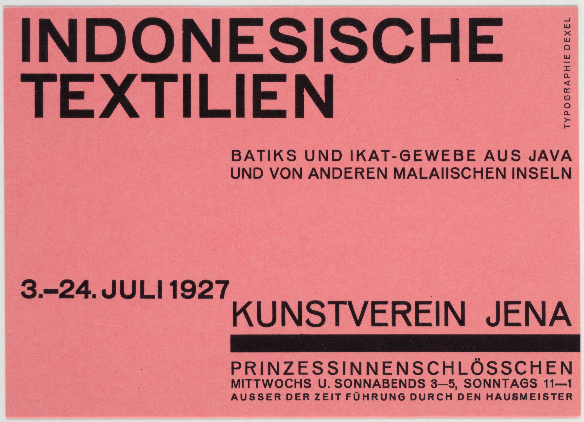 Walter Dexel. Indonesische Textilien