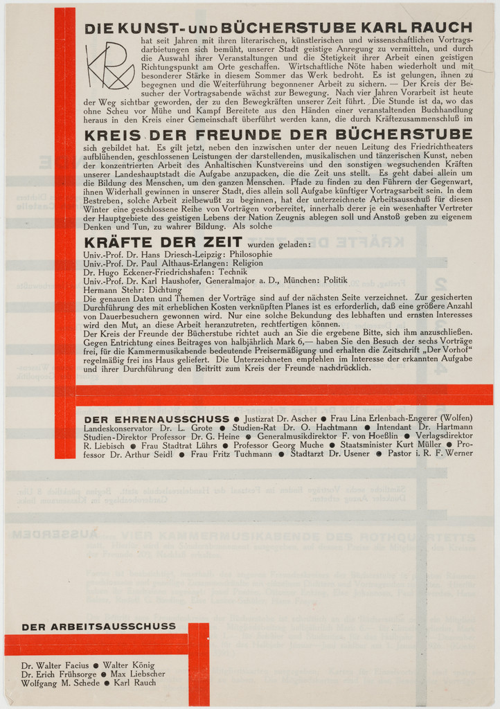 Die Kunst- und Bücherstube Karl Rauch