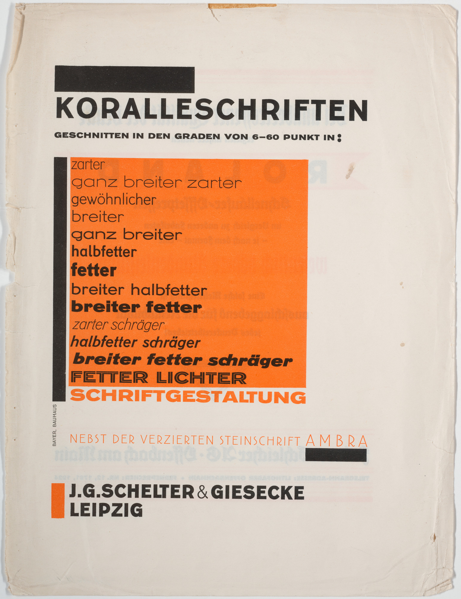 Herbert Bayer. Koralleschriften