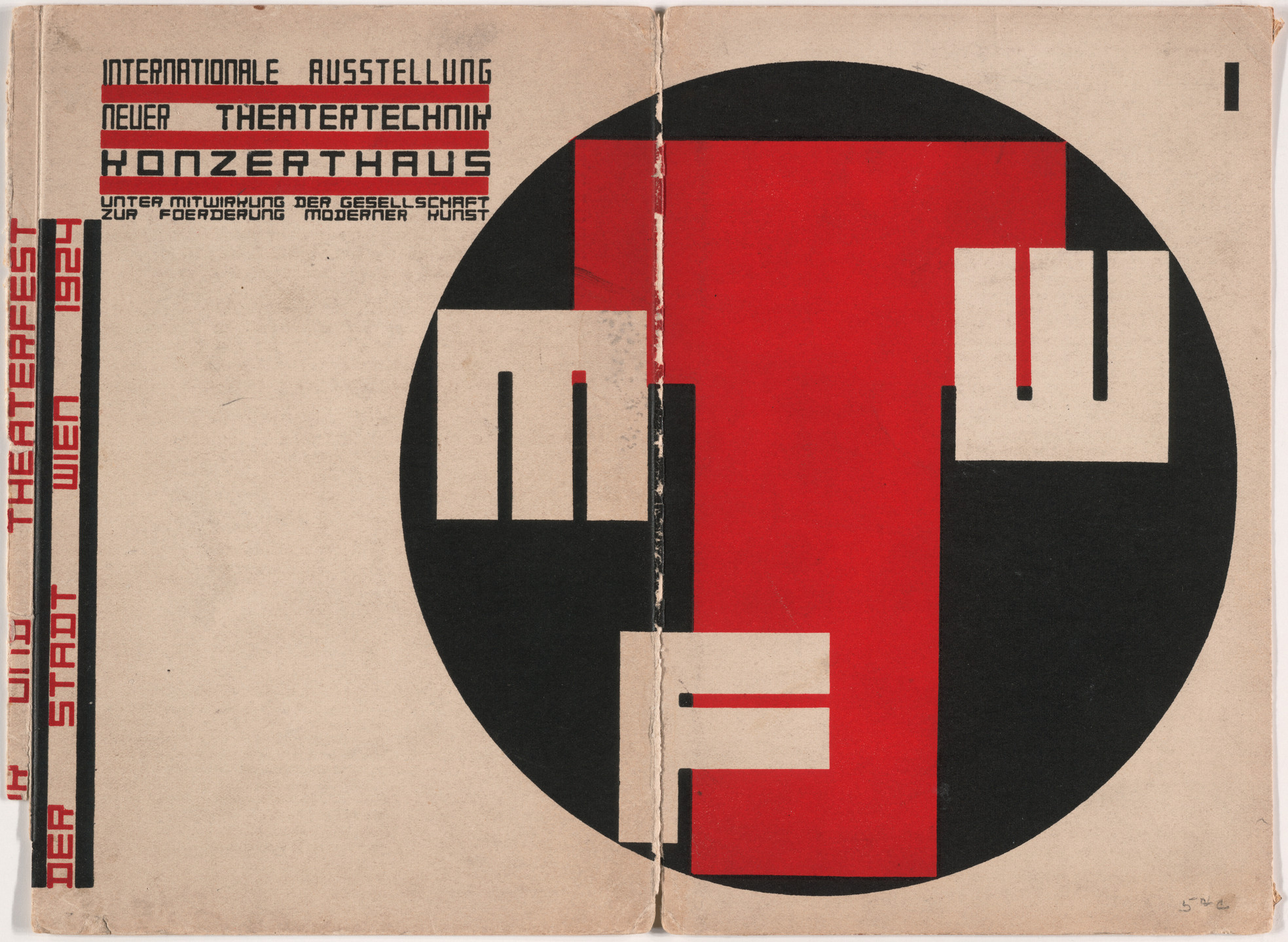 Frederick Kiesler, Kunsthandlung Würthle &amp; Sohn. Internationale Ausstellung neuer Theatertechnik. 1924
