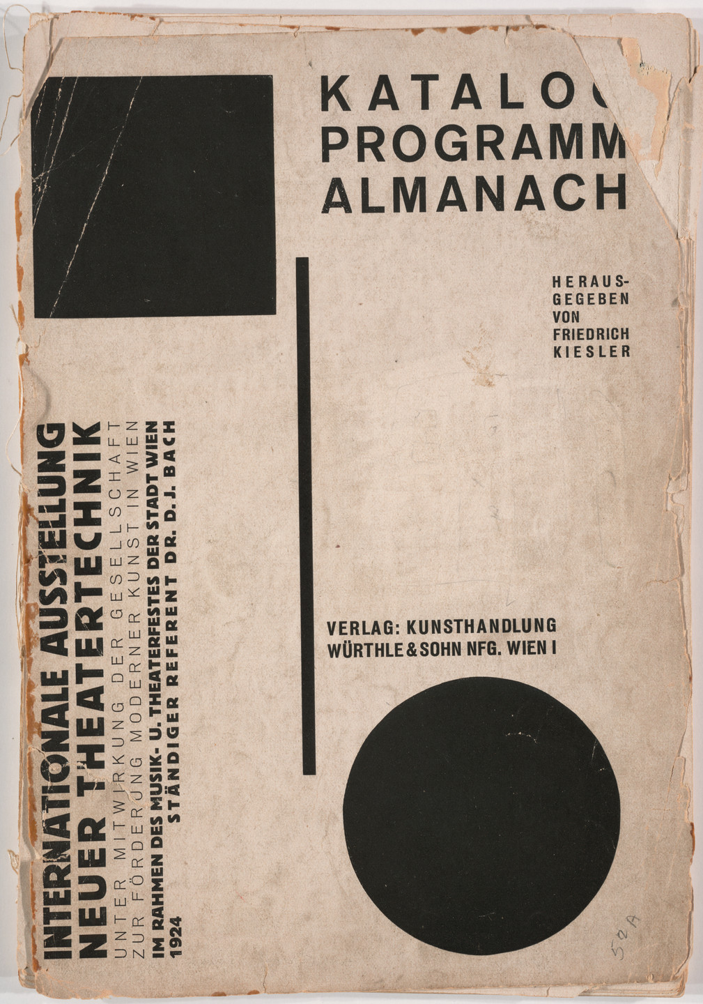 Frederick Kiesler. Internationale Ausstellung neuer Theatertechnik, Katalog, Programm, Almanach. 1924