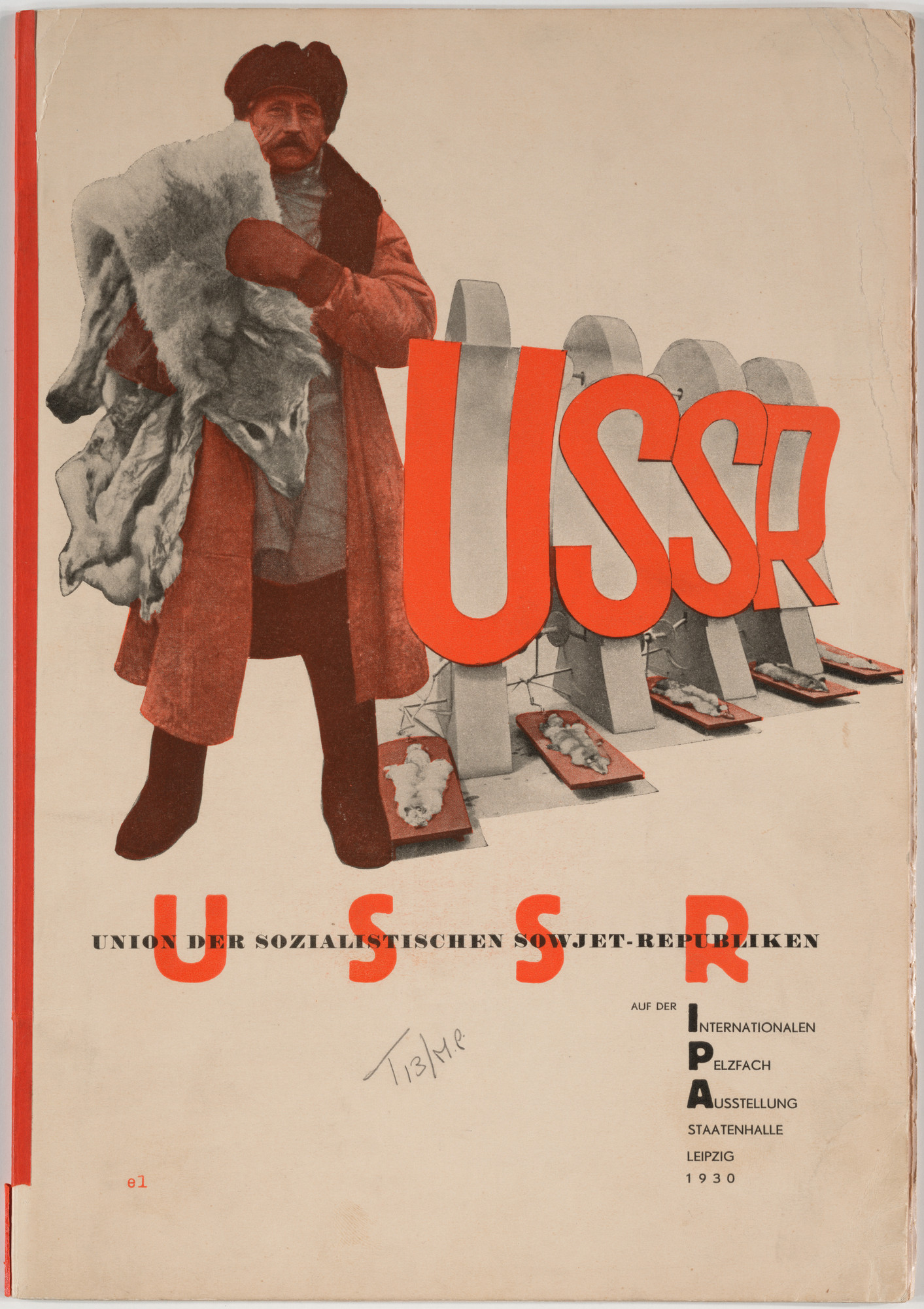 El Lissitzky. USSR, auf der internationalen Pelzfach Ausstellung, Staatenhalle Leipzig