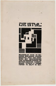 Vilmos Huszár. De Stijl. 1917