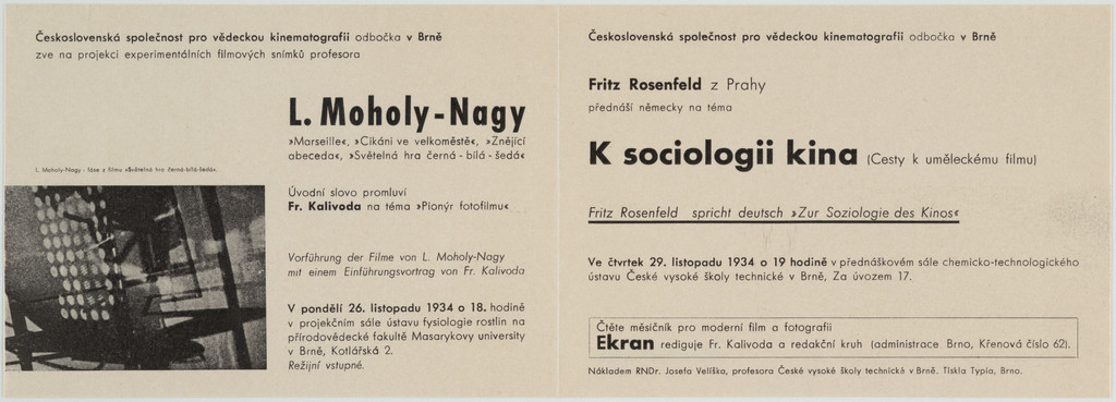 L. Moholy-Nagy, K sociologii kina