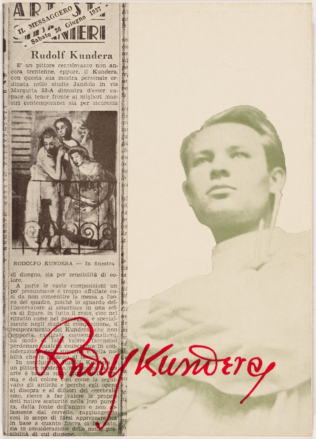 František Kalivoda. Rudolf Kundera. 1937