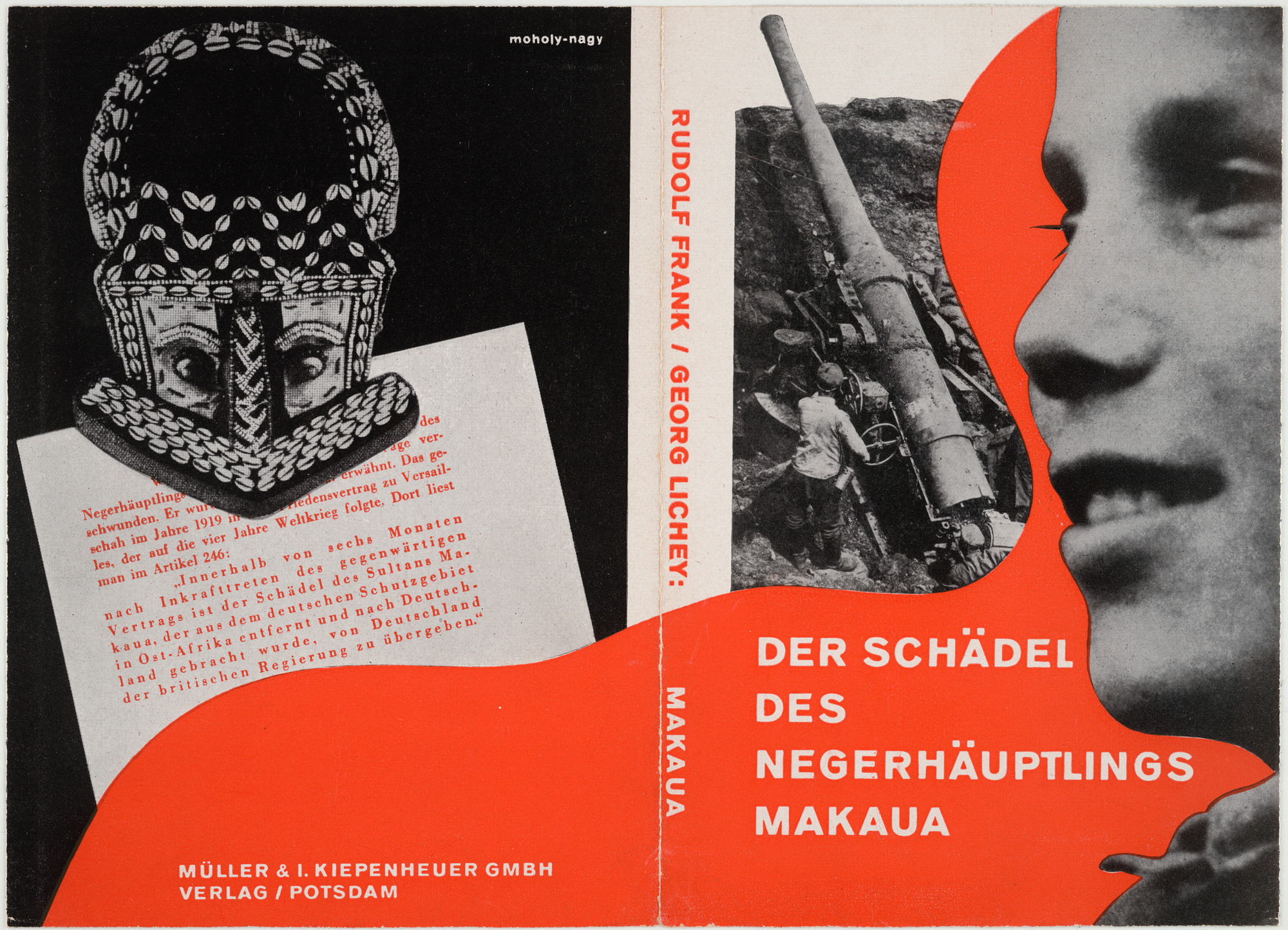 László Moholy-Nagy. "Der Schädel des Negerhäuptlings Makaua" by Rudolf Frank and Georg Lichey