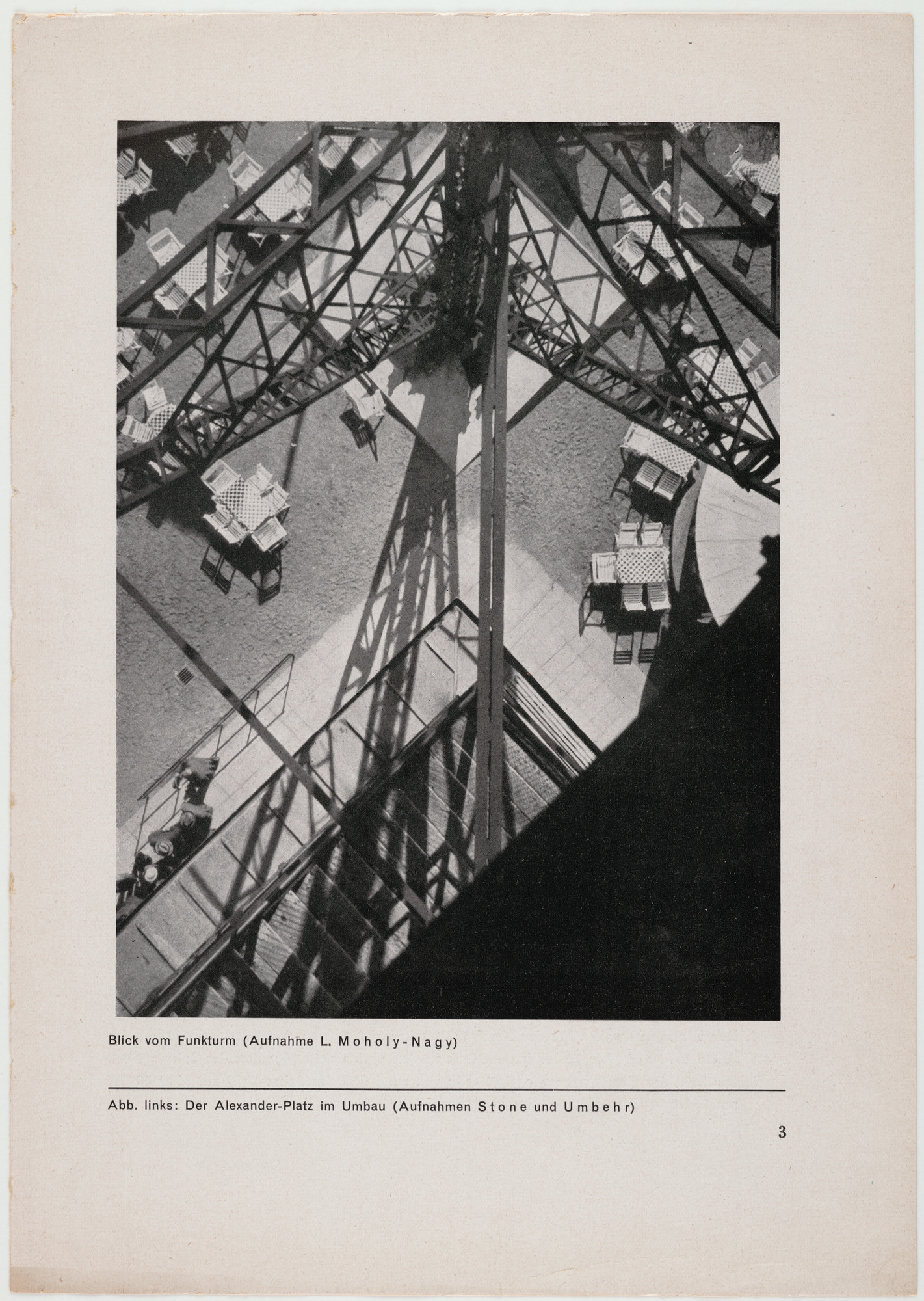 László Moholy-Nagy. Blick vom Funkturm