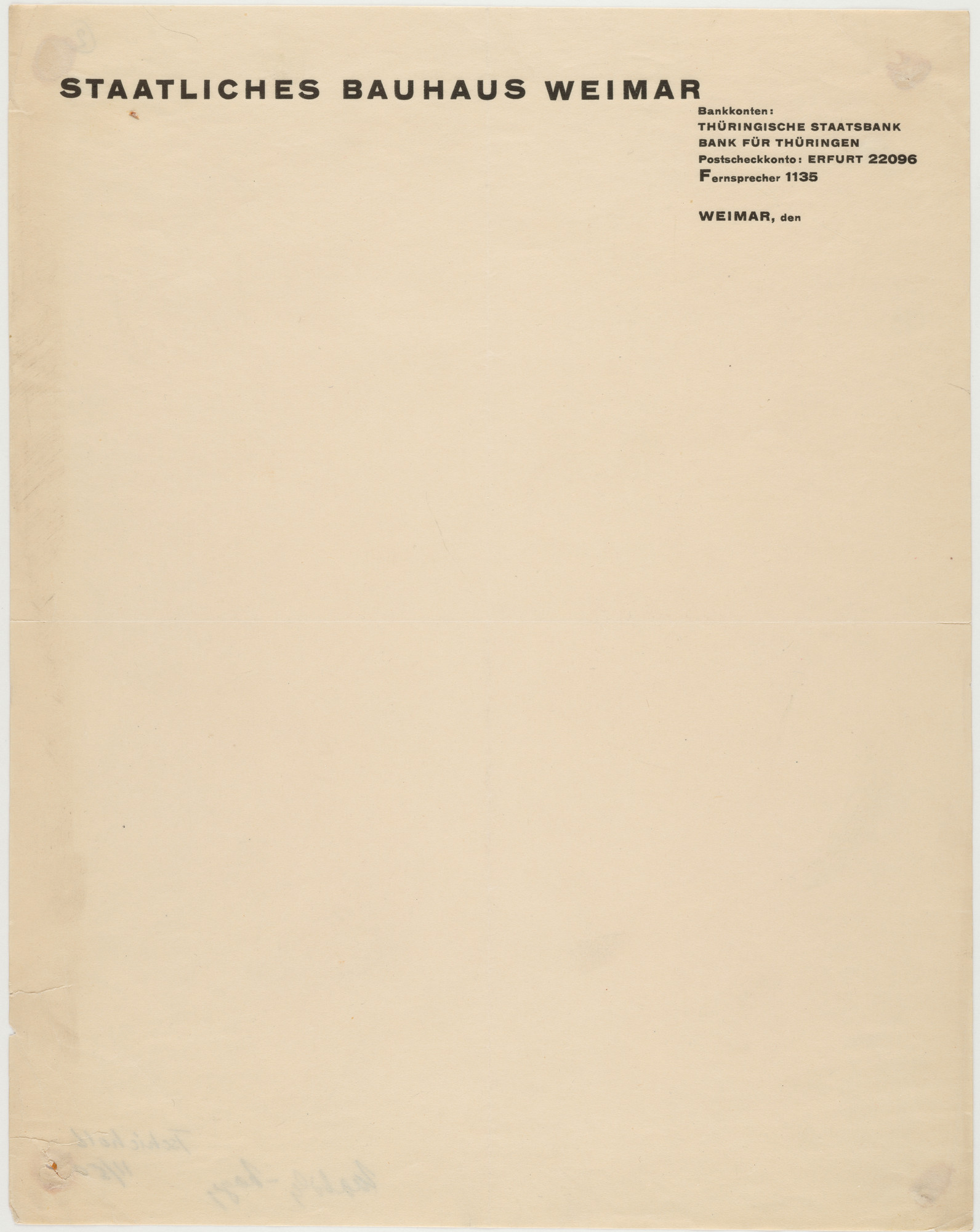 László Moholy-Nagy. Staatliches Bauhaus Weimar