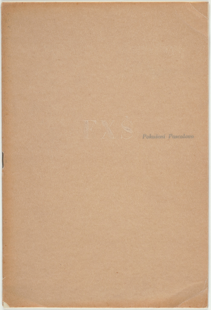 "Pokuseni Pascalovo" by F. X. Salda