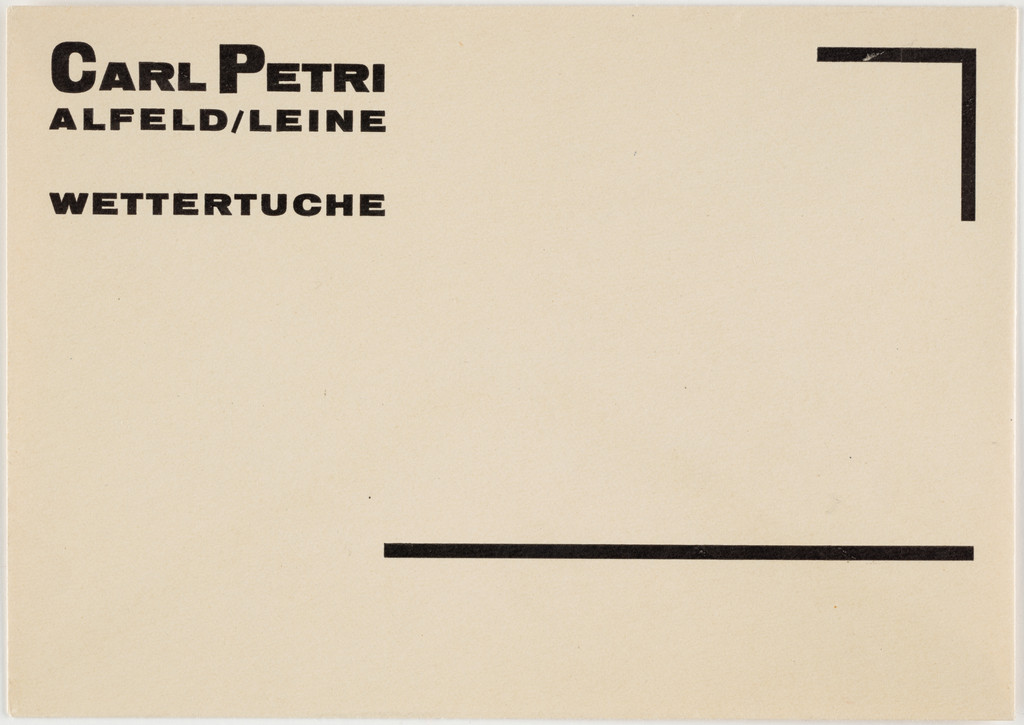 Carl Petrie, Alfeld/Leine, Wettertuche