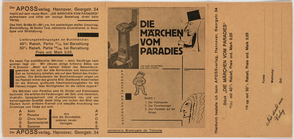 "Die Märchen vom Paradies" von Kurt Schwitters und Käte Steinitz