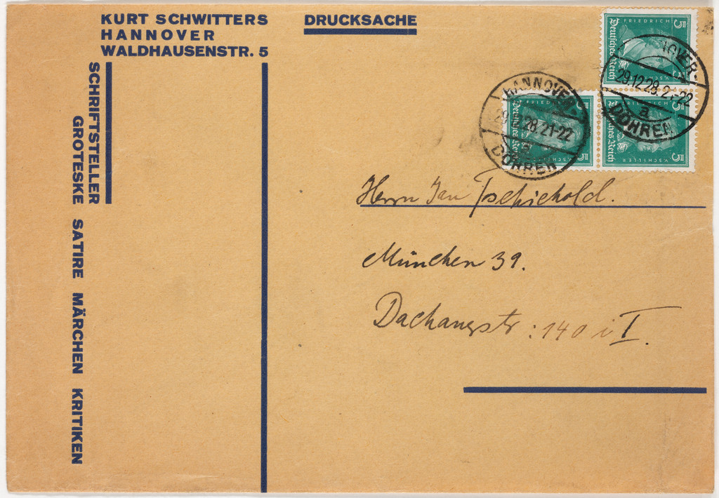 Kurt Schwitters, Hannover, Waldhausstr. 5