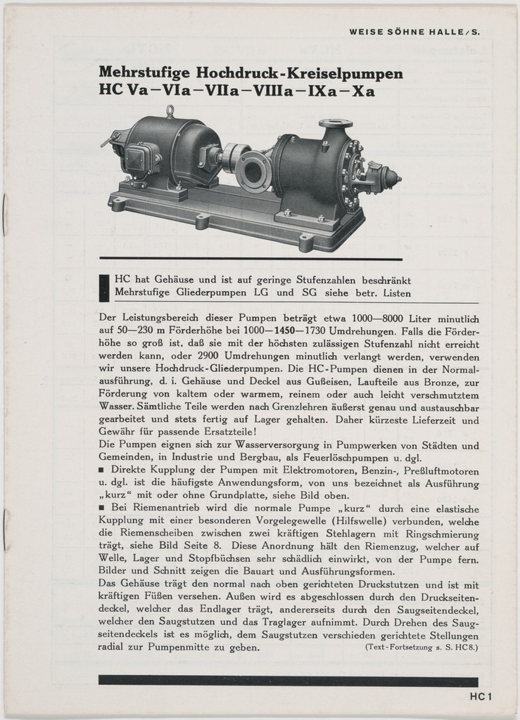 Mehrstufige Hochdruck-Krieselpumpen