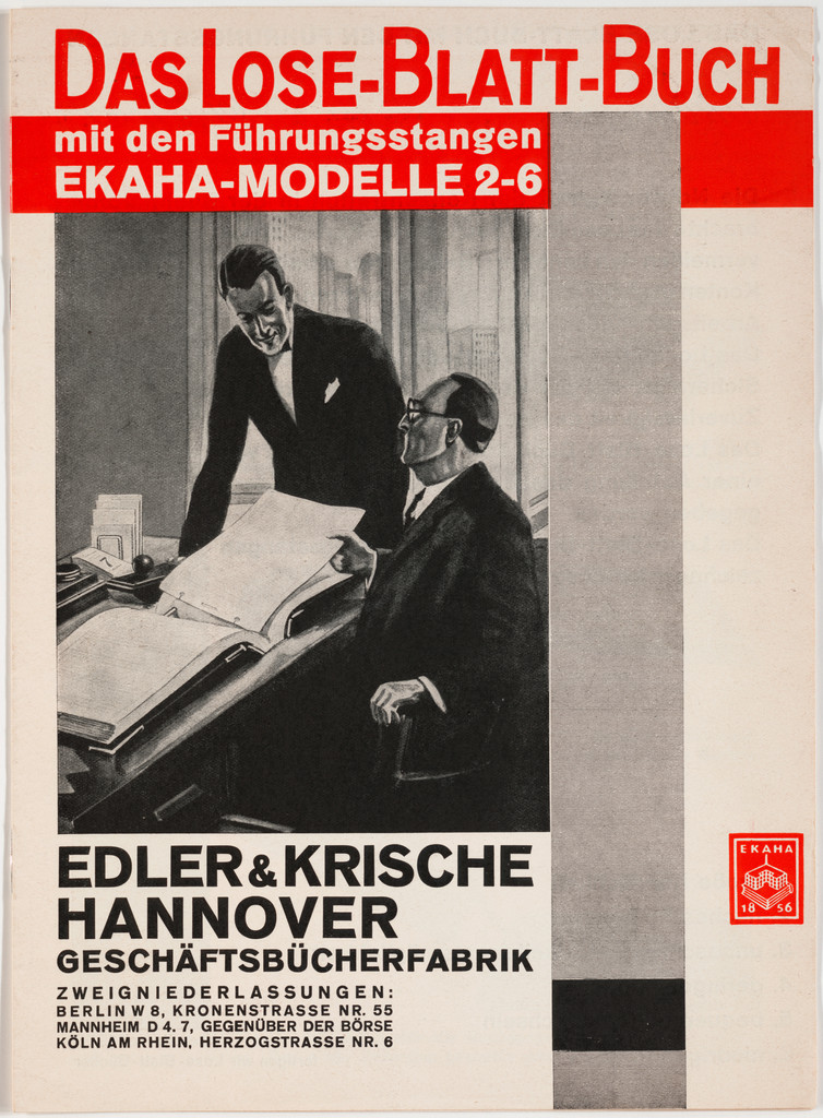 Das Lose-Blatt-Buch, Edler & Krische Hannover, Geschäftsbücherfabrik