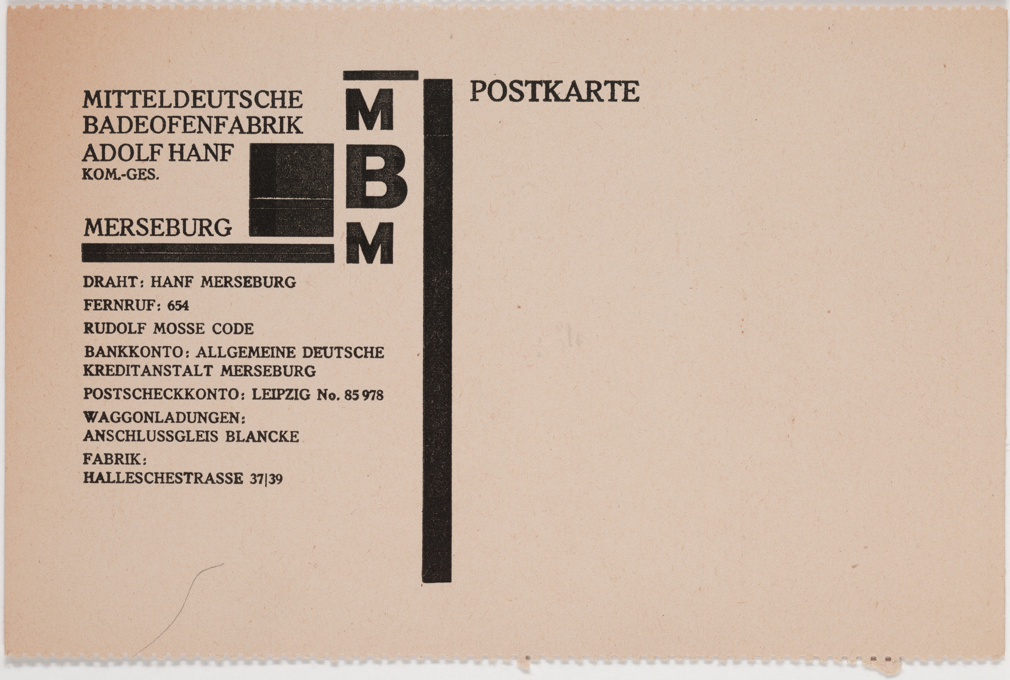 Franz Wilhelm Seiwert. Mitteldeutsche Badeofenfabrik, Adolf Hanf