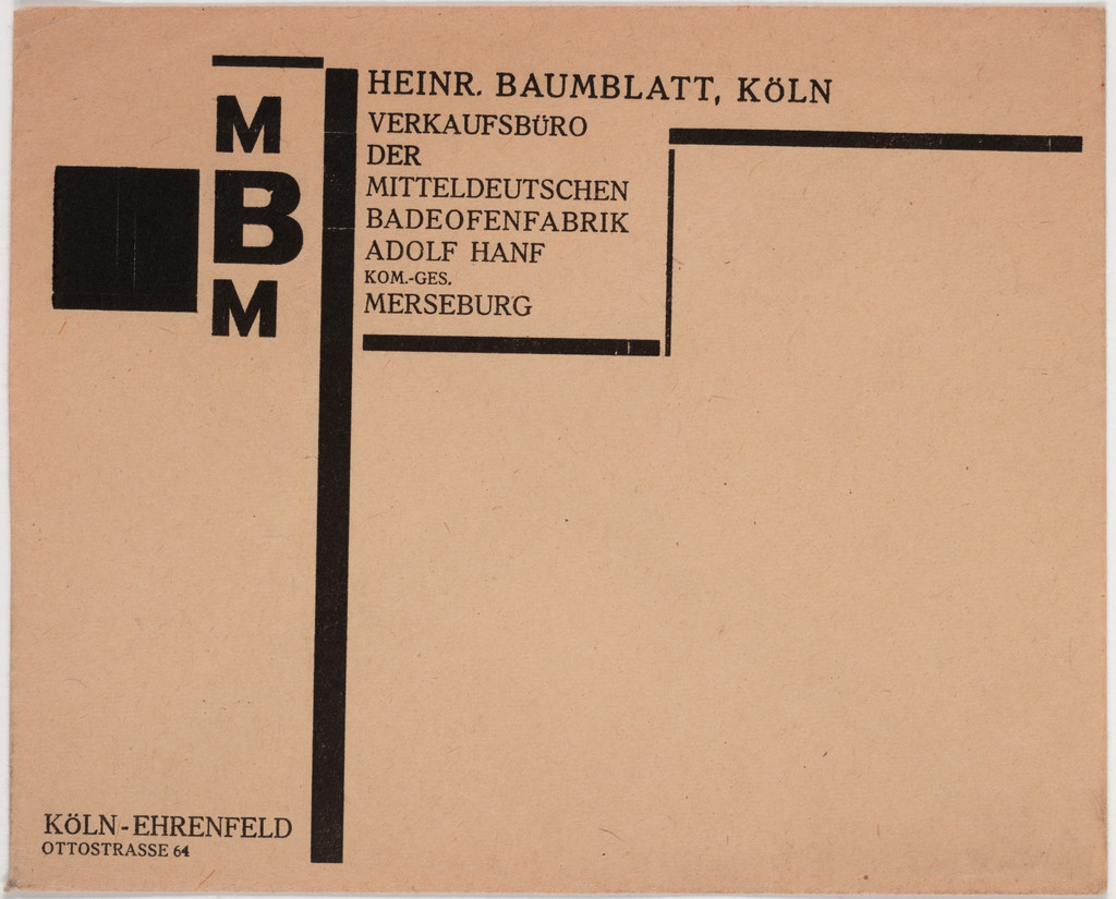 Heinr. Baumblatt-Köln, Verkaufsbüro der Mitteldeutschen Badeofenfabrik
