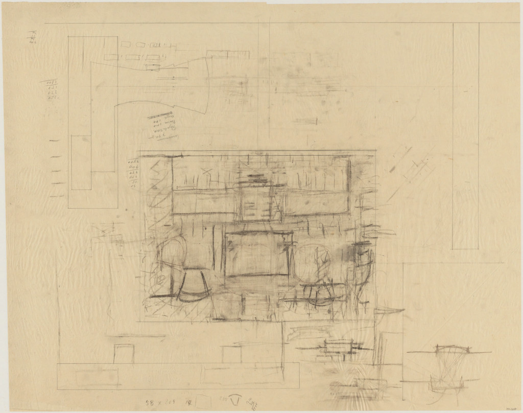 IIT Master Plan, Chicago, Illinois, Plan, sketch, student union building
