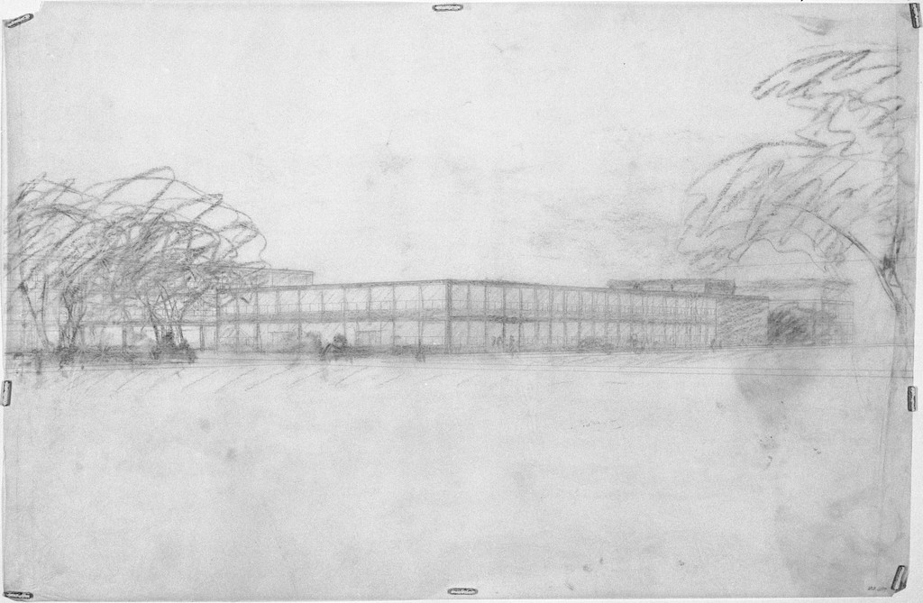 IIT Metallurgical and Chemical Engineering Building (Perlstein Hall), Chicago, Illinois, Exterior perspective