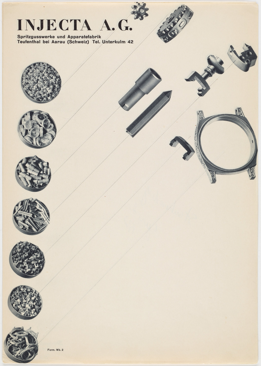 Anton Stankowski. Injecta A.G. Spritzgusswerke und Apparatefabrik (Injecta A.G. injection molding and apparatus factory). 1930