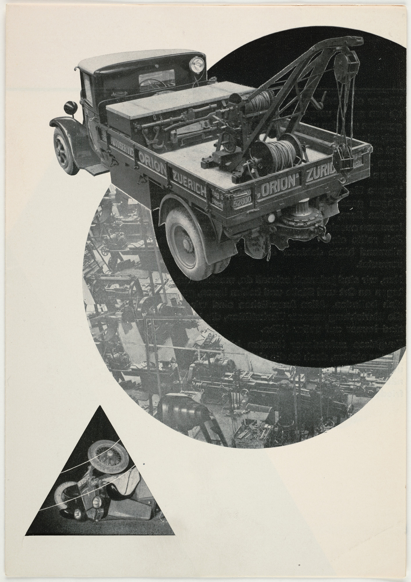 Anton Stankowski. Orion-Automobil-Werkstätten, Hardturmstrasse 185, Zürich