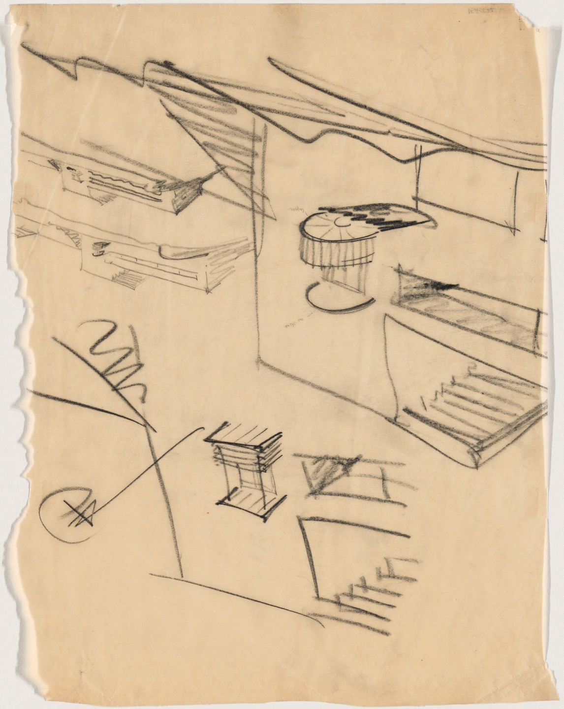 Erich Mendelsohn. Residence of Salman Schocken, Jerusalem, Israel, Perspectives. Unknown